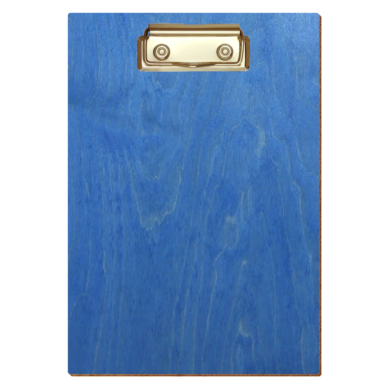 Klemmbrett Standardform Kornblumenblau A5 hochkant Bügelklemme gold