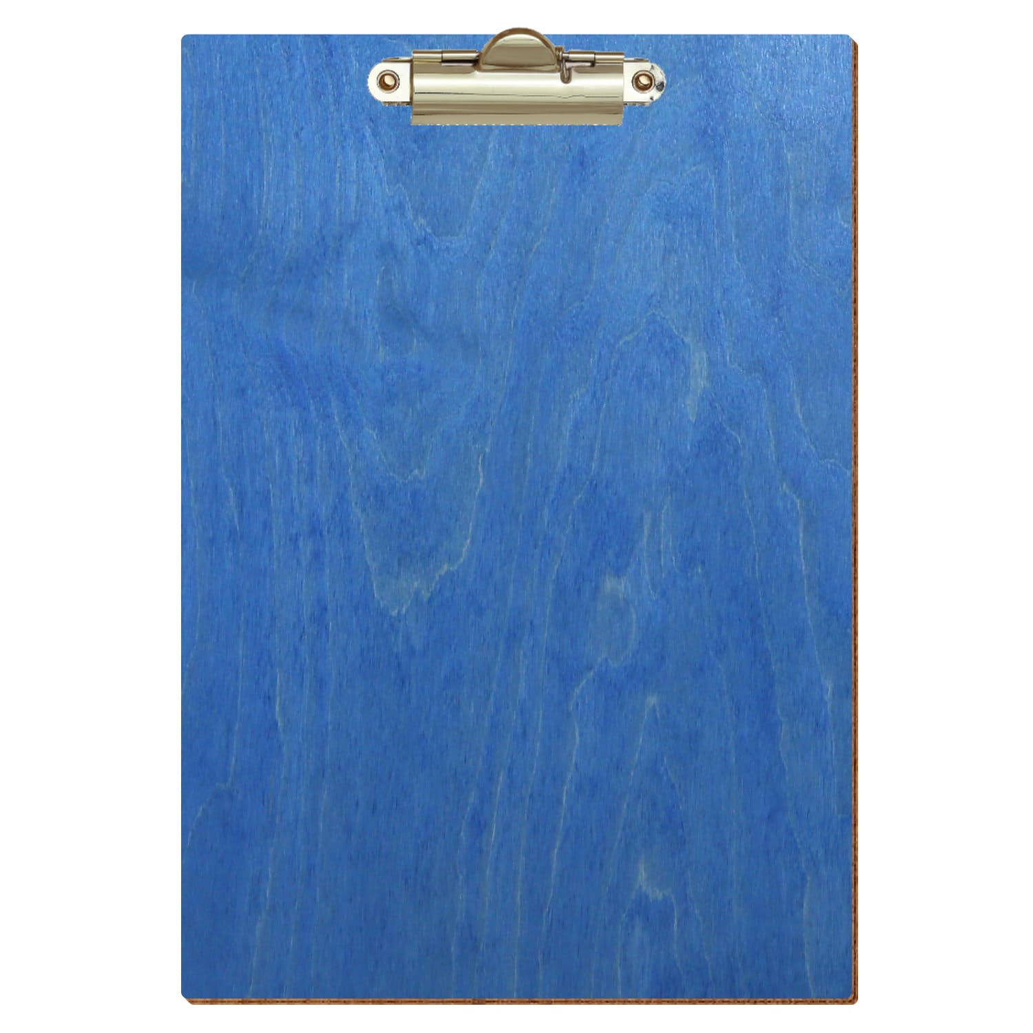 Klemmbrett Standardform Kornblumenblau A5 hochkant Zahnklemme gold