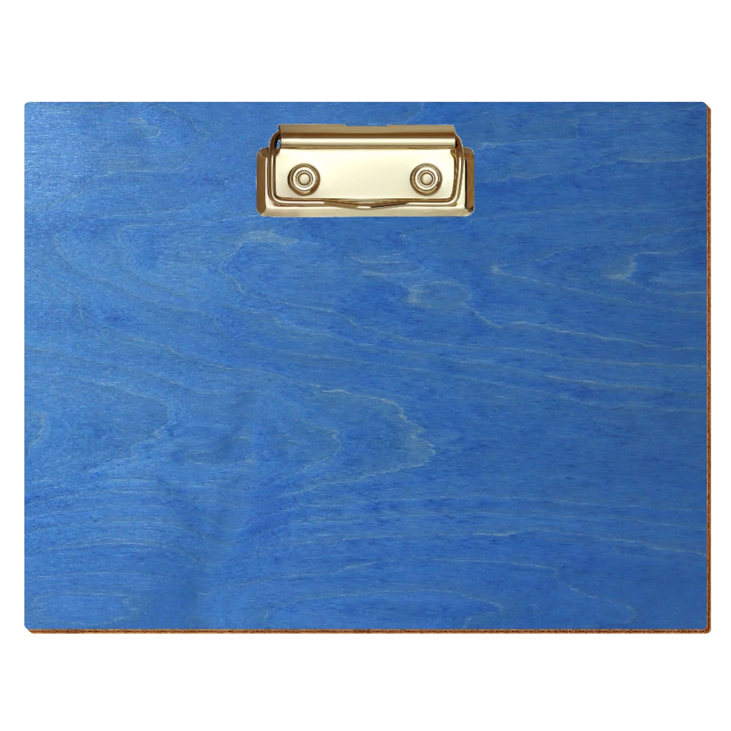 Klemmbrett Standardform Kornblumenblau A5 querkant Bügelklemme gold