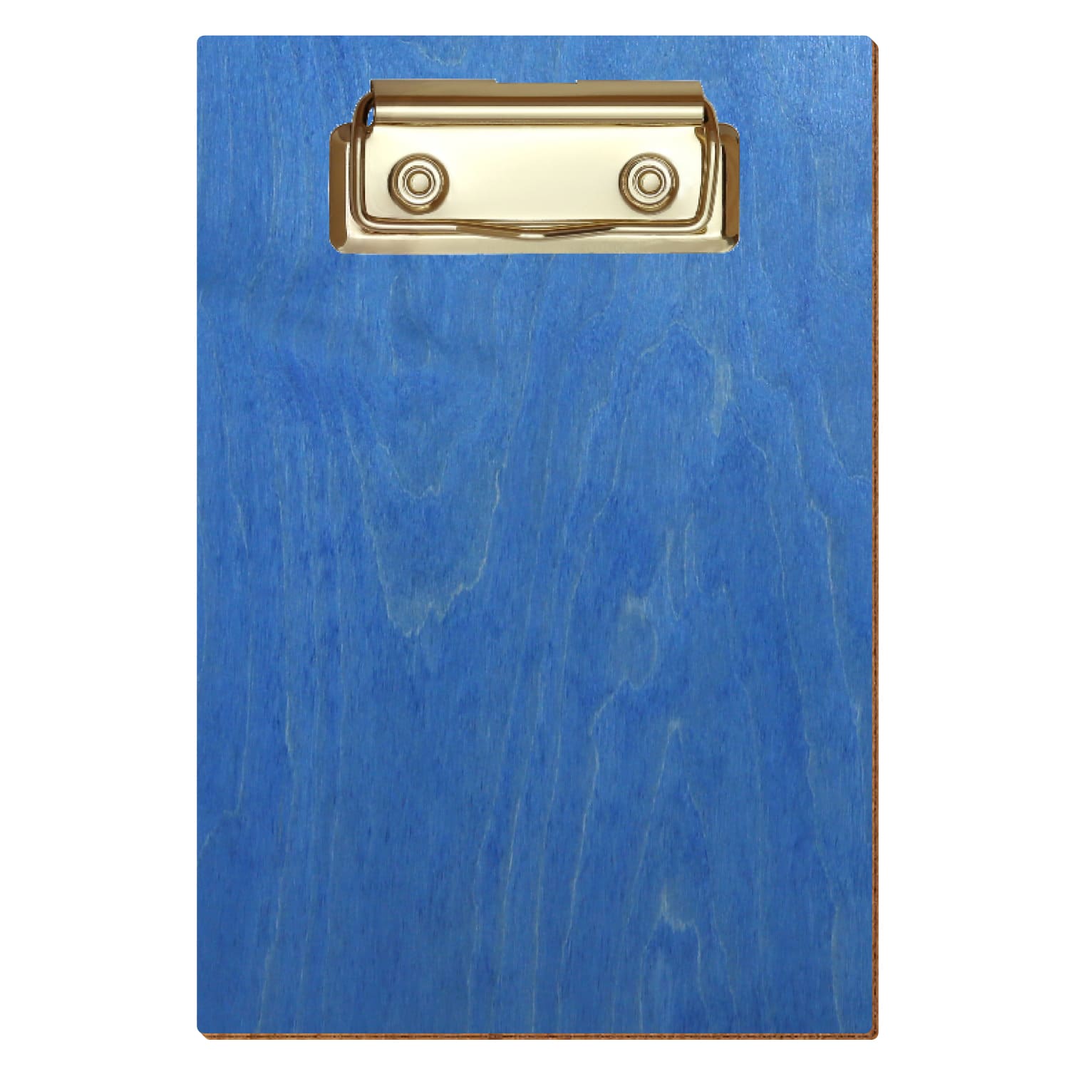 Klemmbrett Standardform Kornblumenblau A6 hochkant Bügelklemme gold