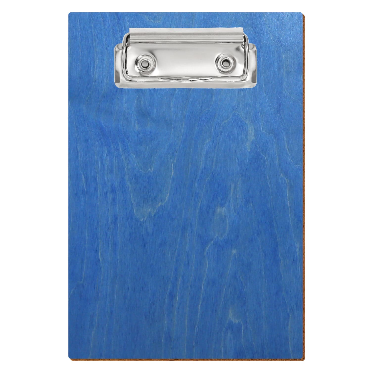 Klemmbrett Standardform Kornblumenblau A6 hochkant Bügelklemme silber