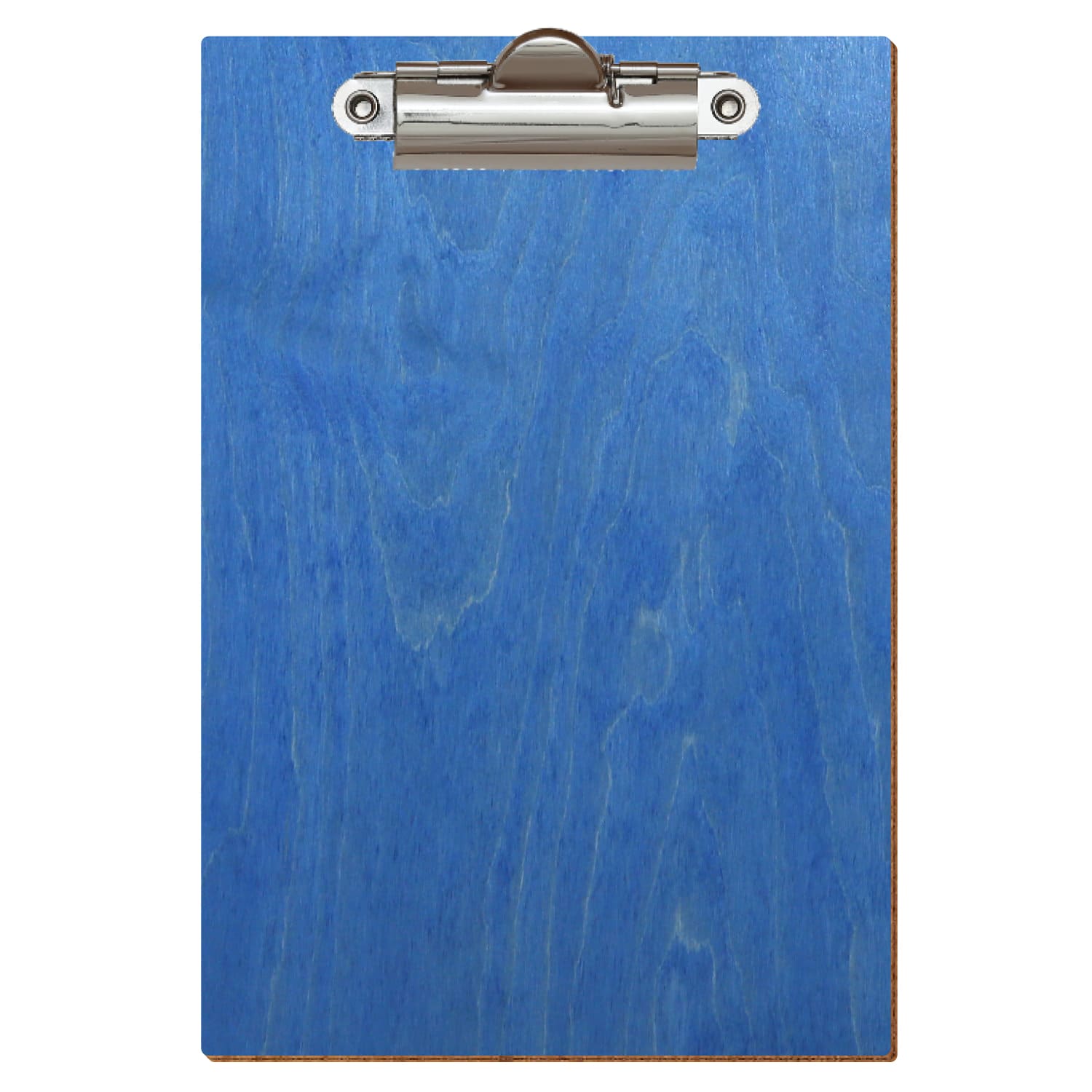 Klemmbrett Standardform Kornblumenblau A6 hochkant Zahnklemme silber
