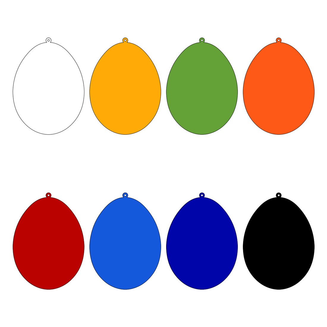 PLEXIGLAS® Ostereier Osterschmuck