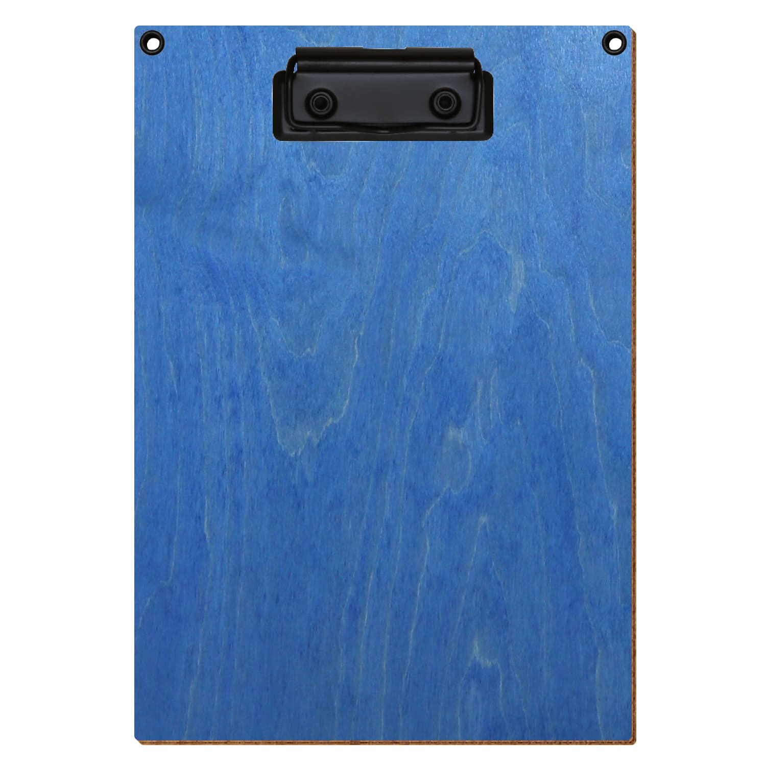 Klemmbrett Standardform Kornblumenblau mit 2 Ösen A5 hochkant Bügelklemme schwarz