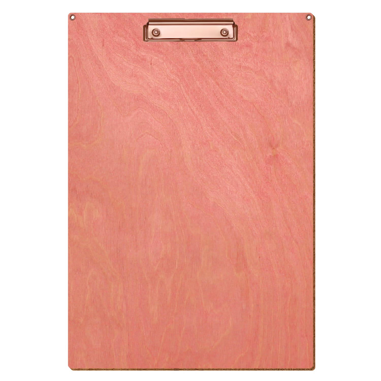 Klemmbrett Standardform Rosa mit 2 Ösen A3 hochkant Bügelklemme roségold