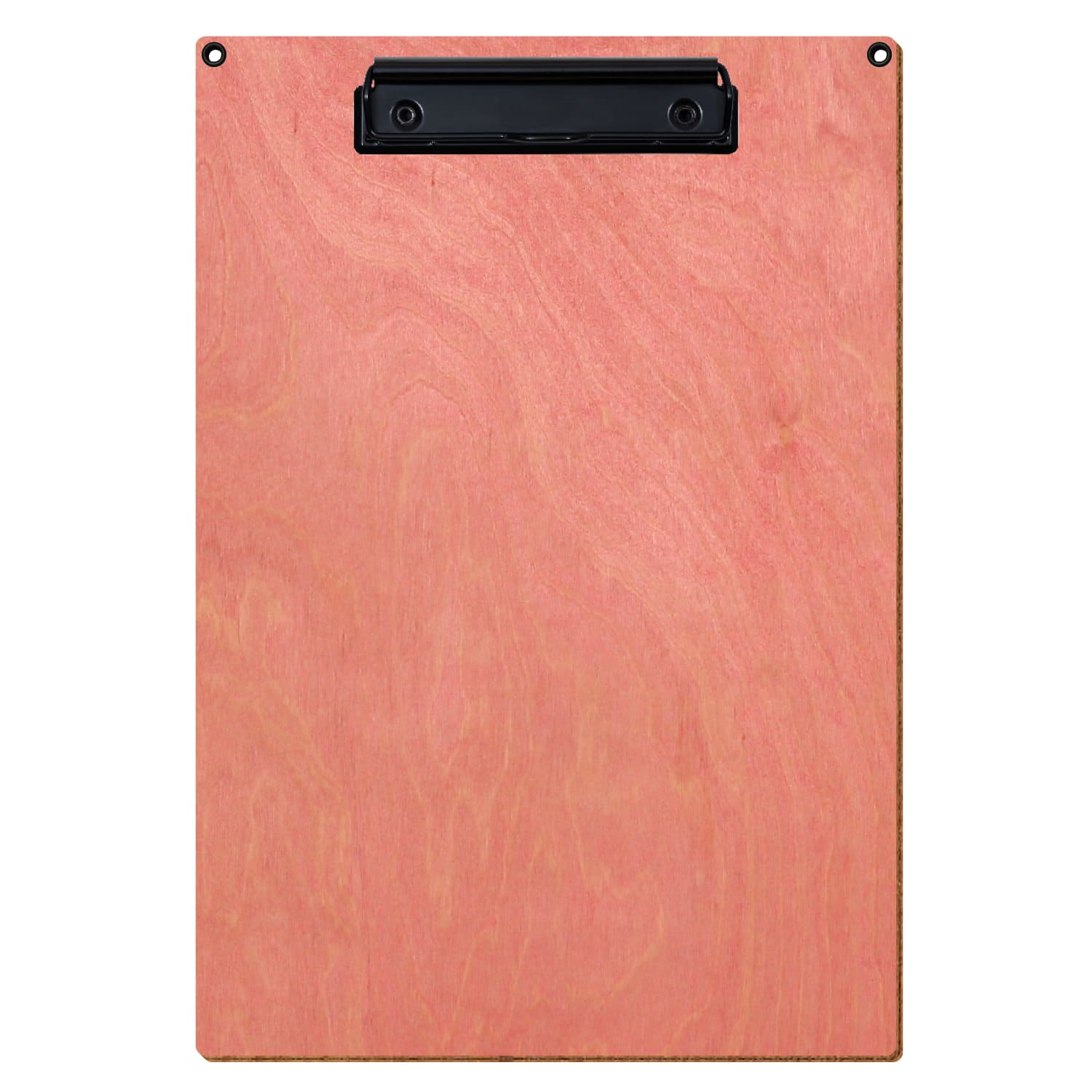 Klemmbrett Standardform Rosa mit 2 Ösen A4 hochkant Bügelklemme schwarz