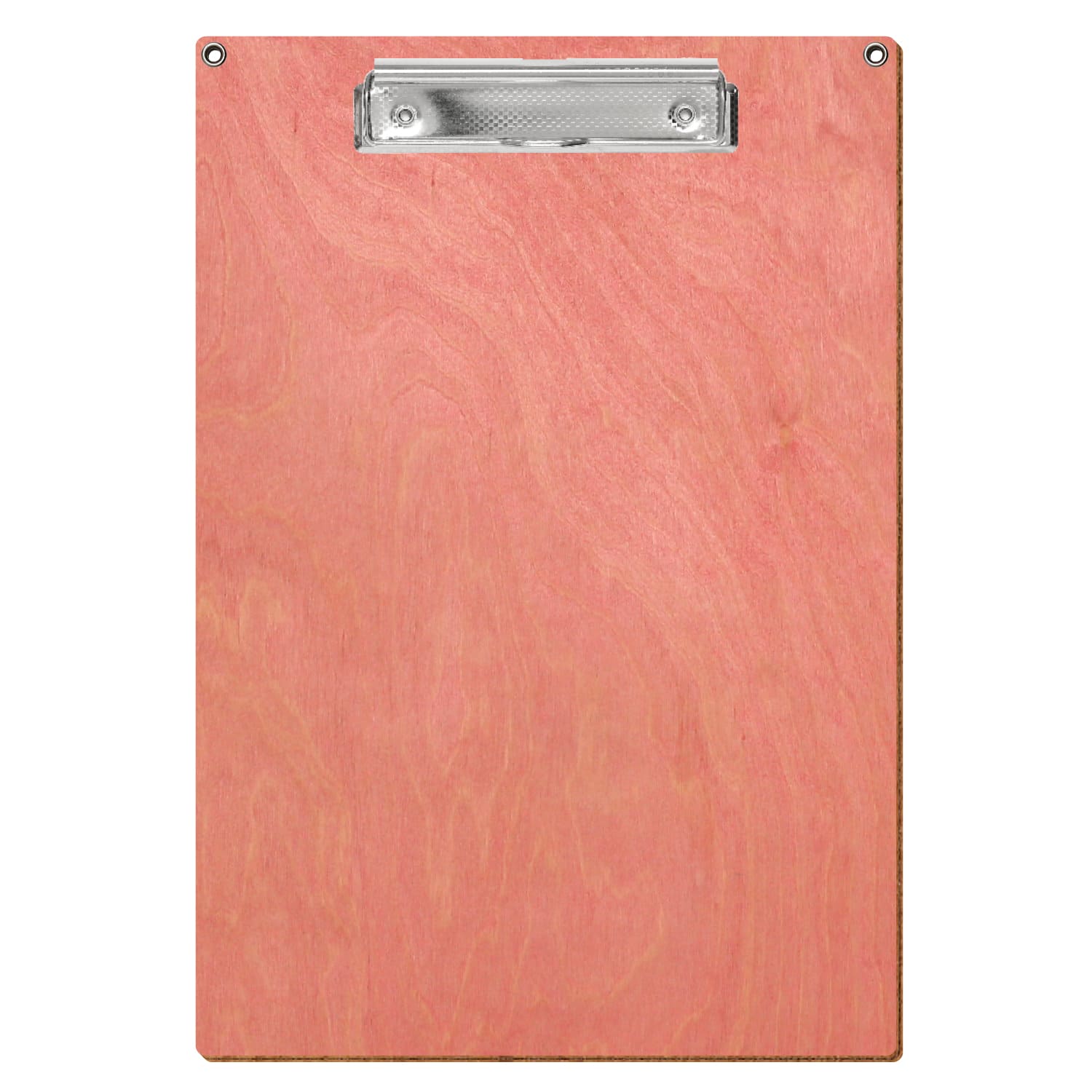 Klemmbrett Standardform Rosa mit 2 Ösen A4 hochkant Bügelklemme silber carbon