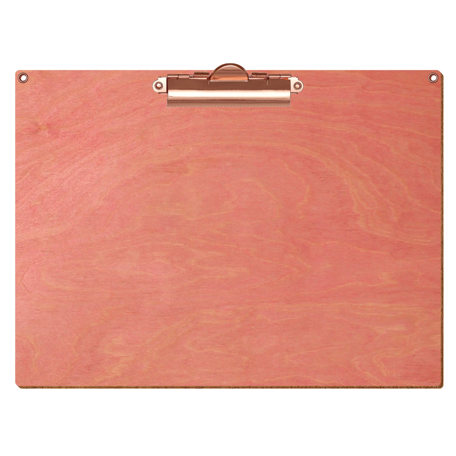 Klemmbrett Standardform Rosa mit 2 Ösen A4 querkant Zahnklemme roségold