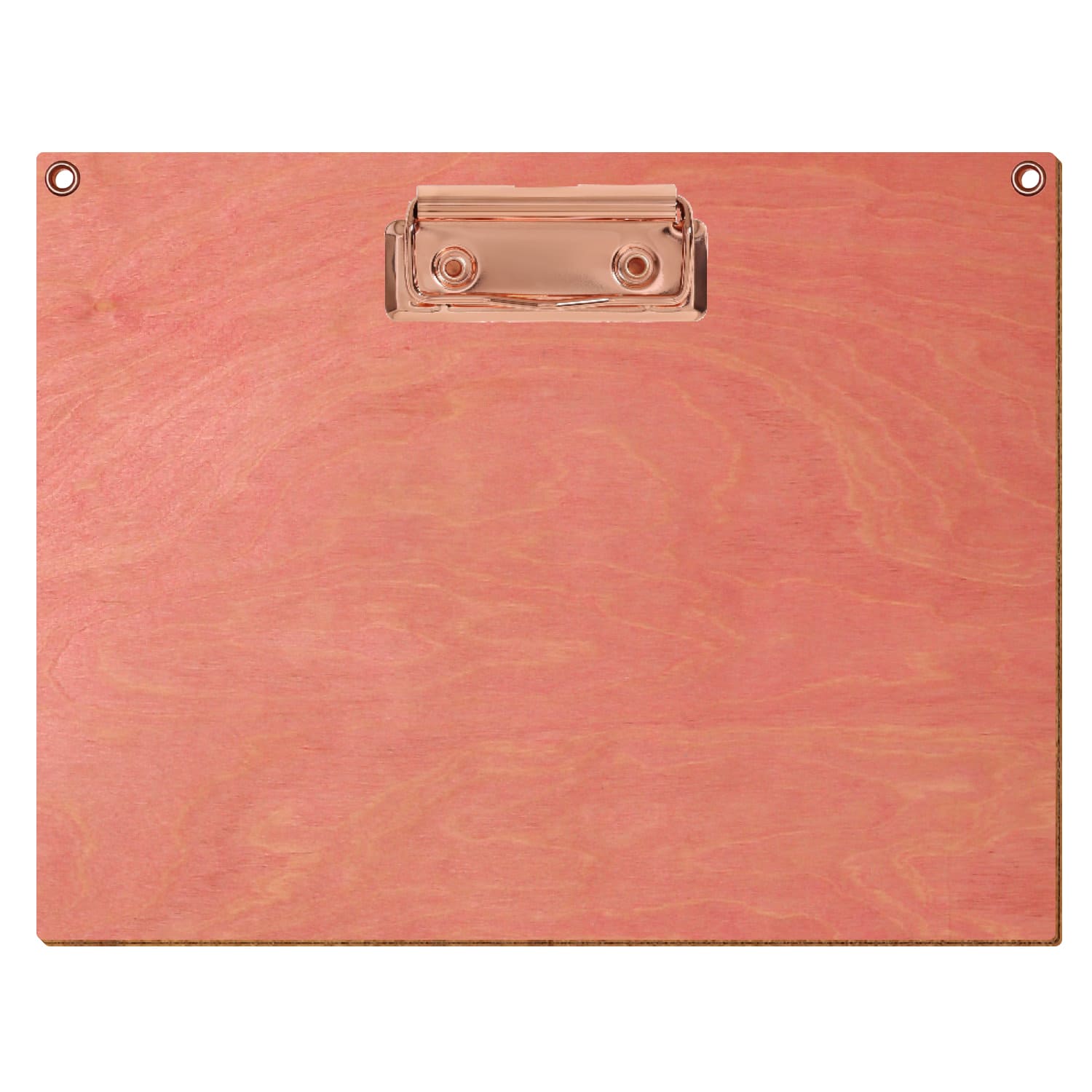 Klemmbrett Standardform Rosa mit 2 Ösen A5 querkant Bügelklemme roségold