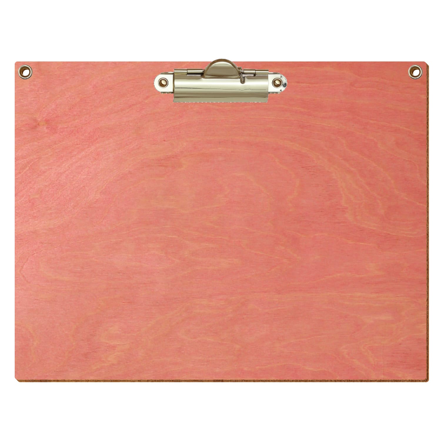 Klemmbrett Standardform Rosa mit 2 Ösen A5 querkant Zahnklemme gold