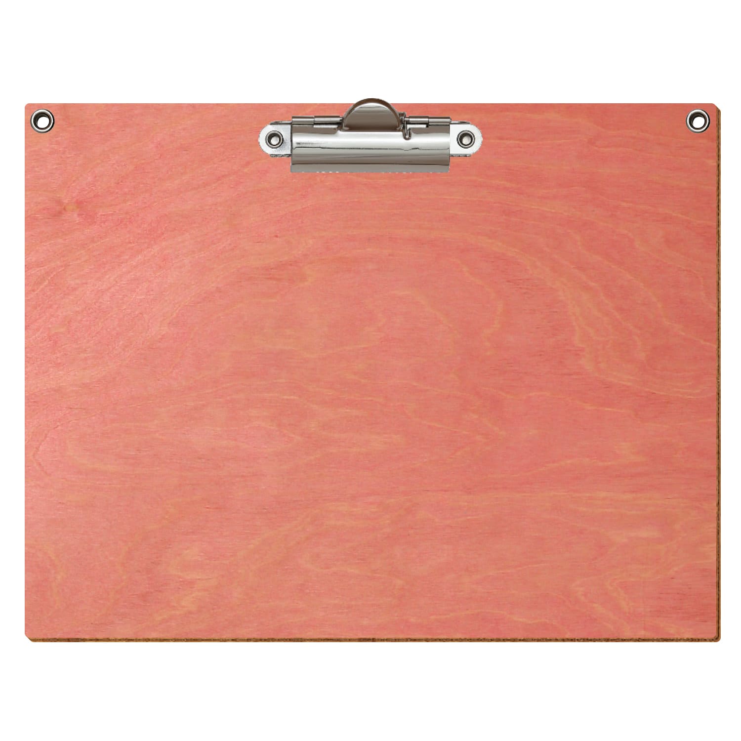 Klemmbrett Standardform Rosa mit 2 Ösen A5 querkant Zahnklemme silber