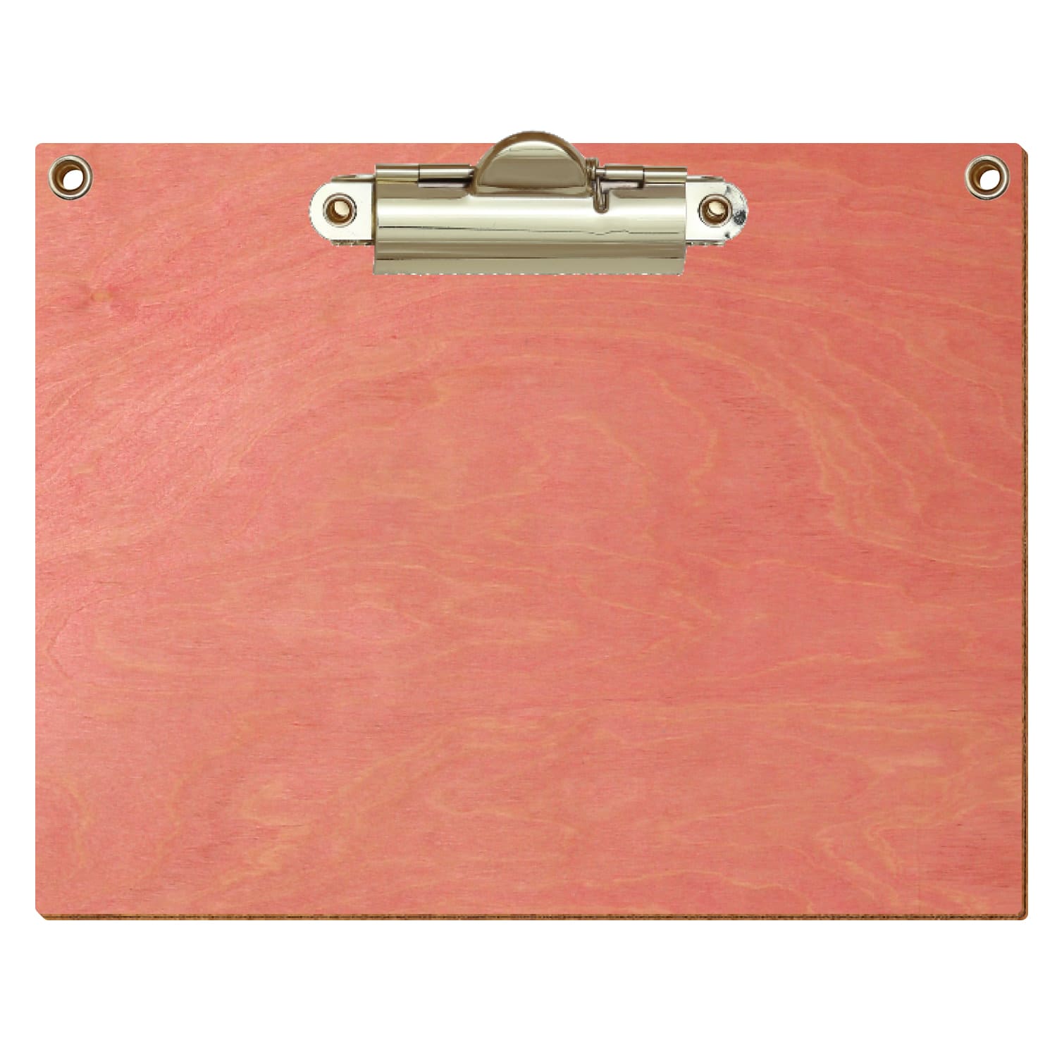 Klemmbrett Standardform Rosa mit 2 Ösen A6 querkant Zahnklemme gold