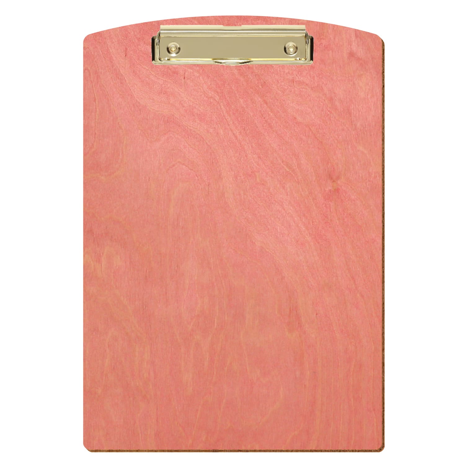 Klemmbrett Segmentform Rosa A4 hochkant Bügelklemme gold
