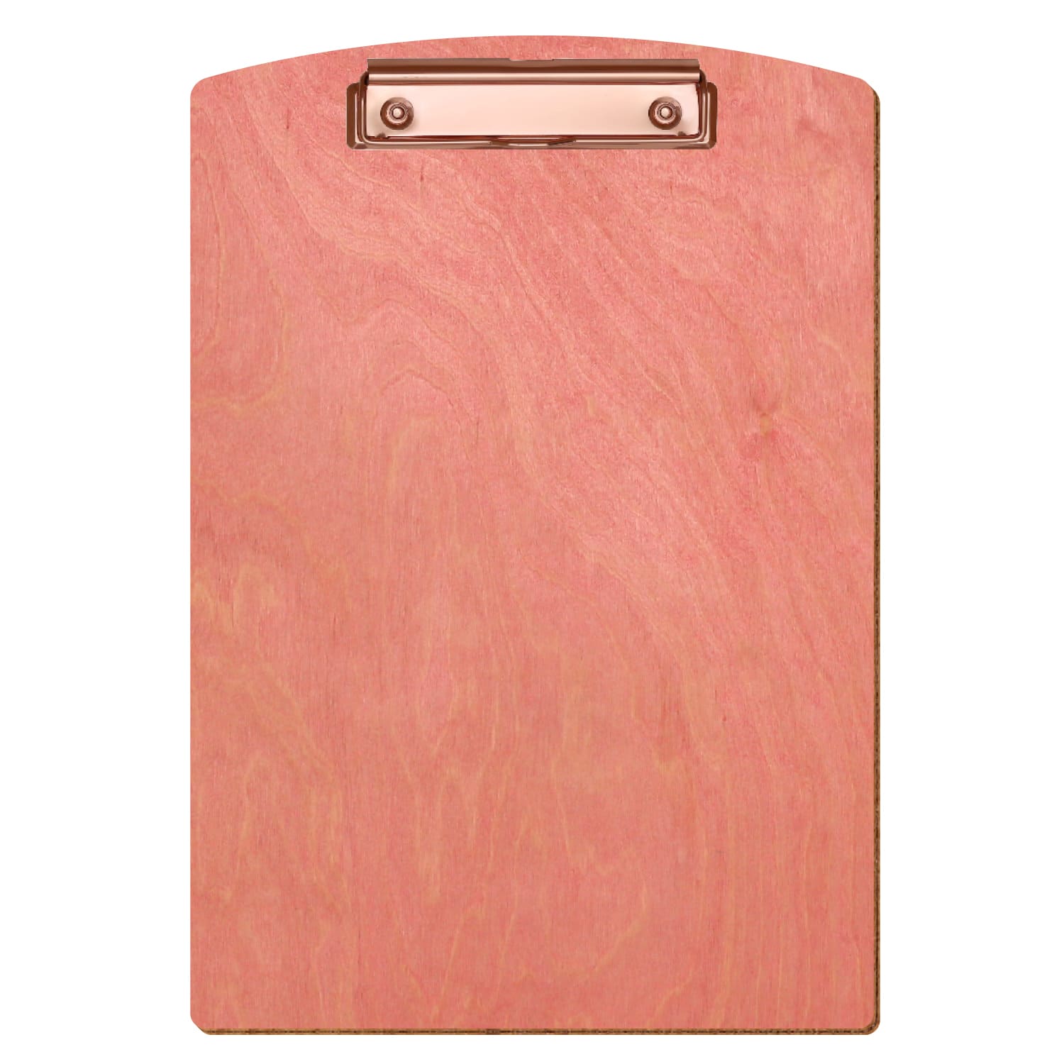 Klemmbrett Segmentform Rosa A4 hochkant Bügelklemme roségold