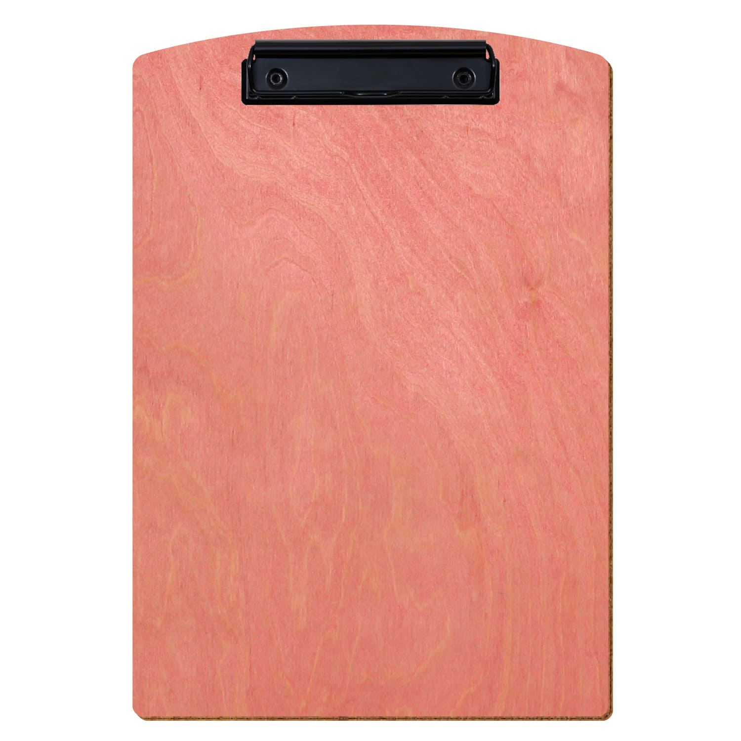 Klemmbrett Segmentform Rosa A4 hochkant Bügelklemme schwarz