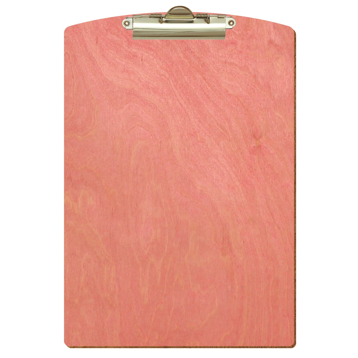 Klemmbrett Segmentform Rosa A4 hochkant Zahnklemme gold
