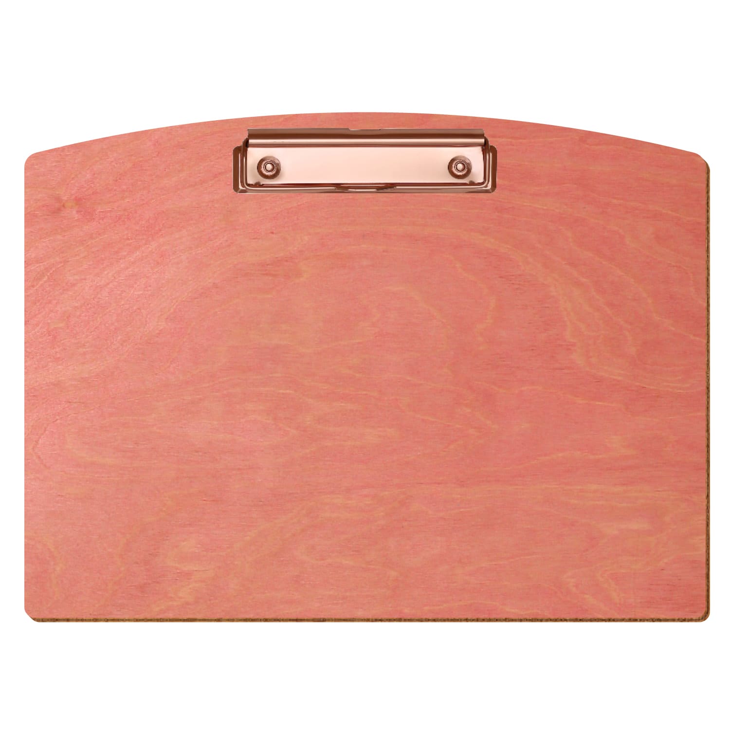 Klemmbrett Segmentform Rosa A4 querkant Bügelklemme roségold
