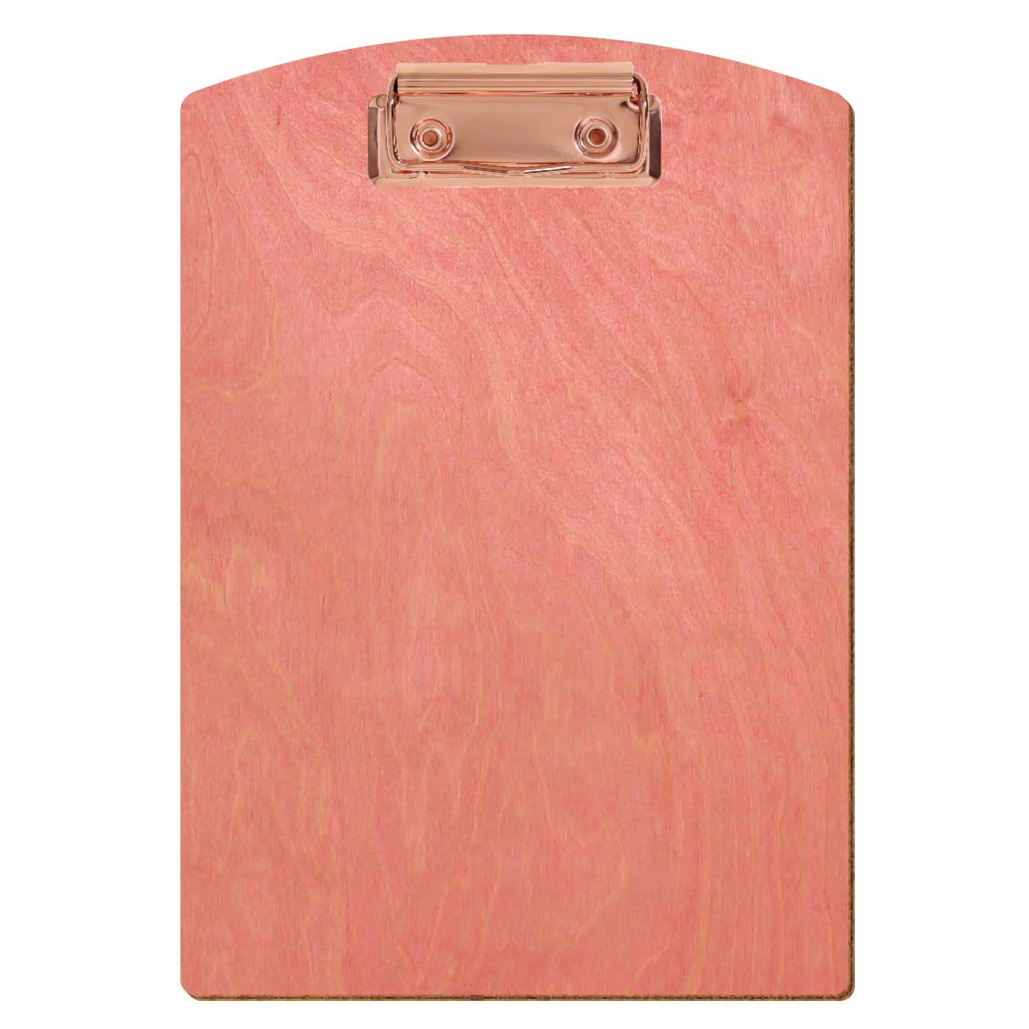 Klemmbrett Segmentform Rosa A5 hochkant Bügelklemme roségold