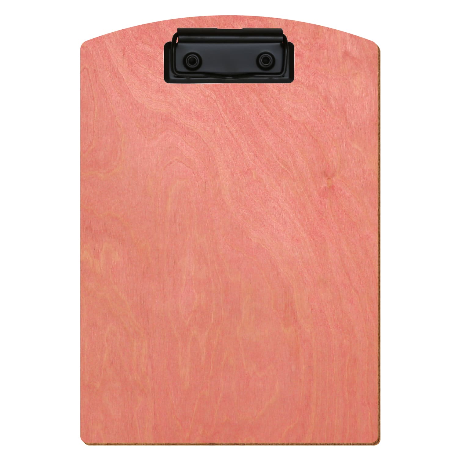Klemmbrett Segmentform Rosa A5 hochkant Bügelklemme schwarz