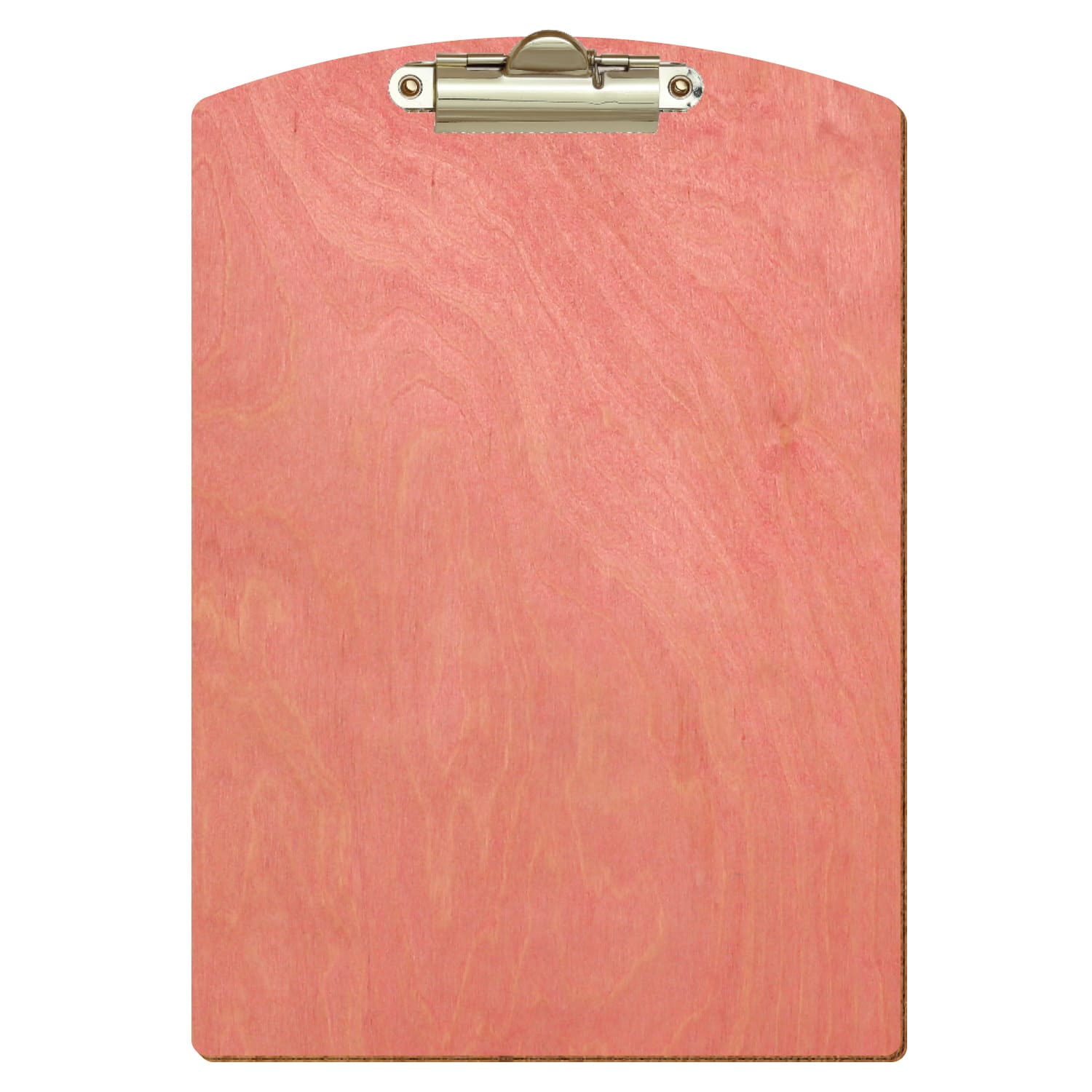 Klemmbrett Segmentform Rosa A5 hochkant Zahnklemme gold