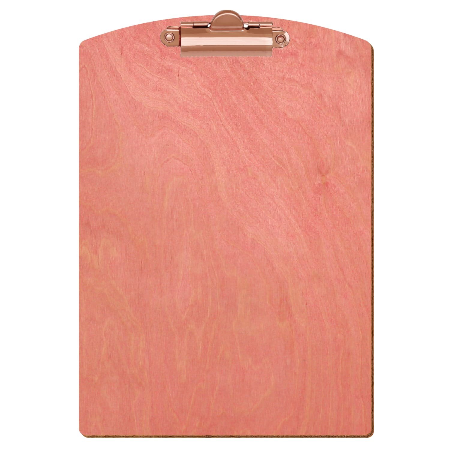 Klemmbrett Segmentform Rosa A5 hochkant Zahnklemme roségold