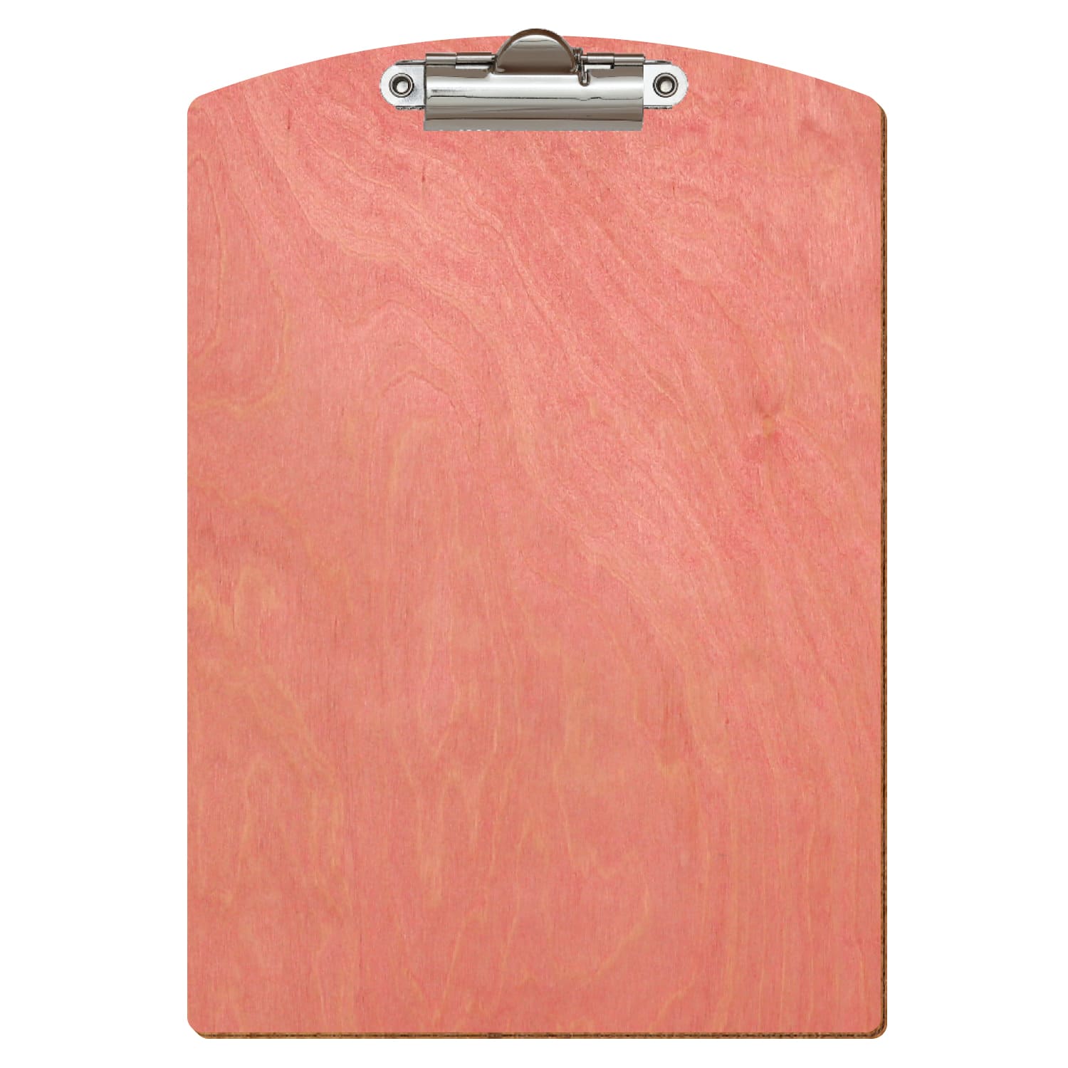 Klemmbrett Segmentform Rosa A5 hochkant Zahnklemme silber