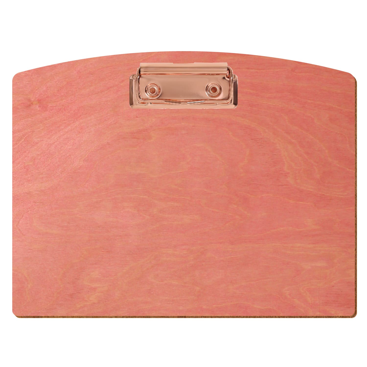Klemmbrett Segmentform Rosa A5 querkant Bügelklemme roségold