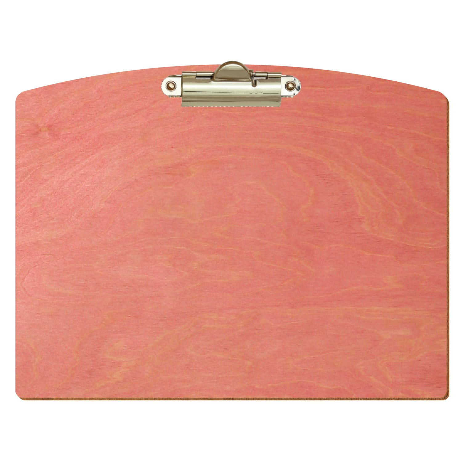 Klemmbrett Segmentform Rosa A5 querkant Zahnklemme gold