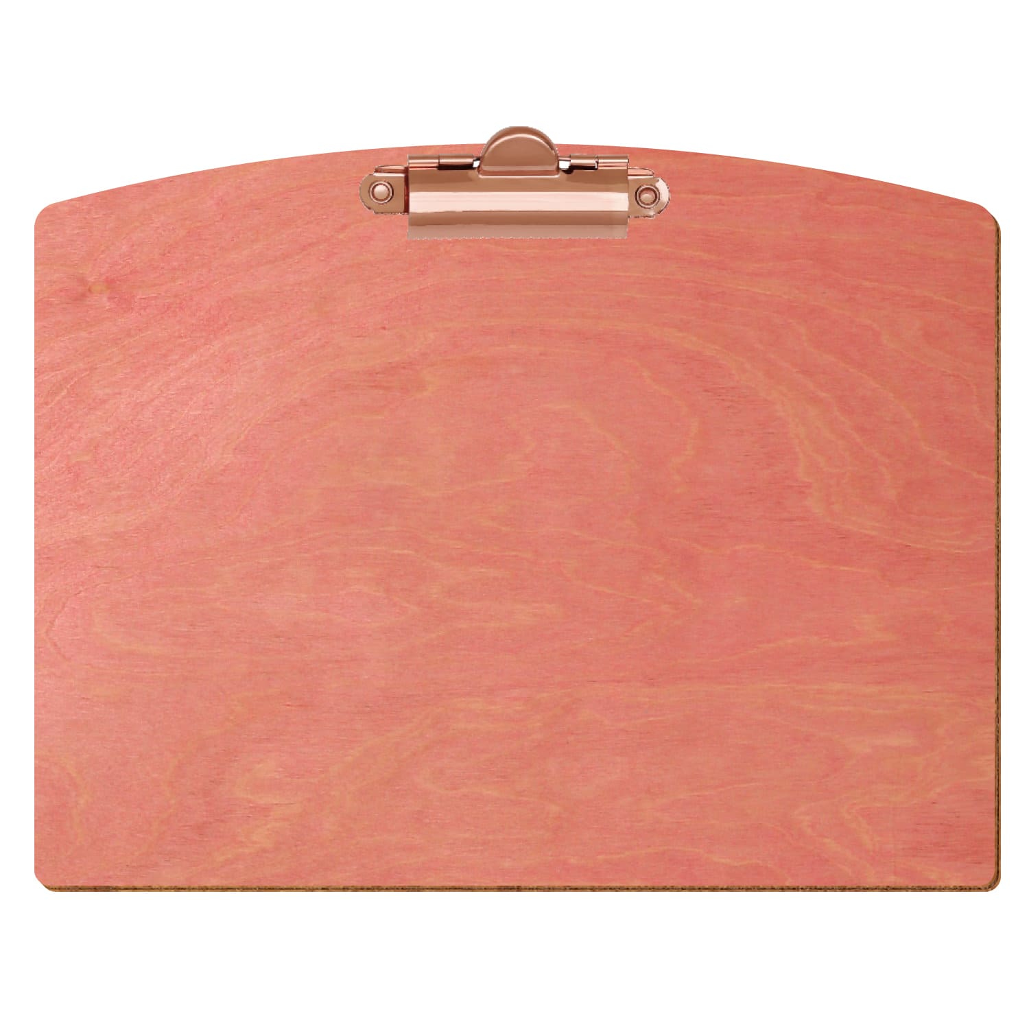 Klemmbrett Segmentform Rosa A5 querkant Zahnklemme roségold