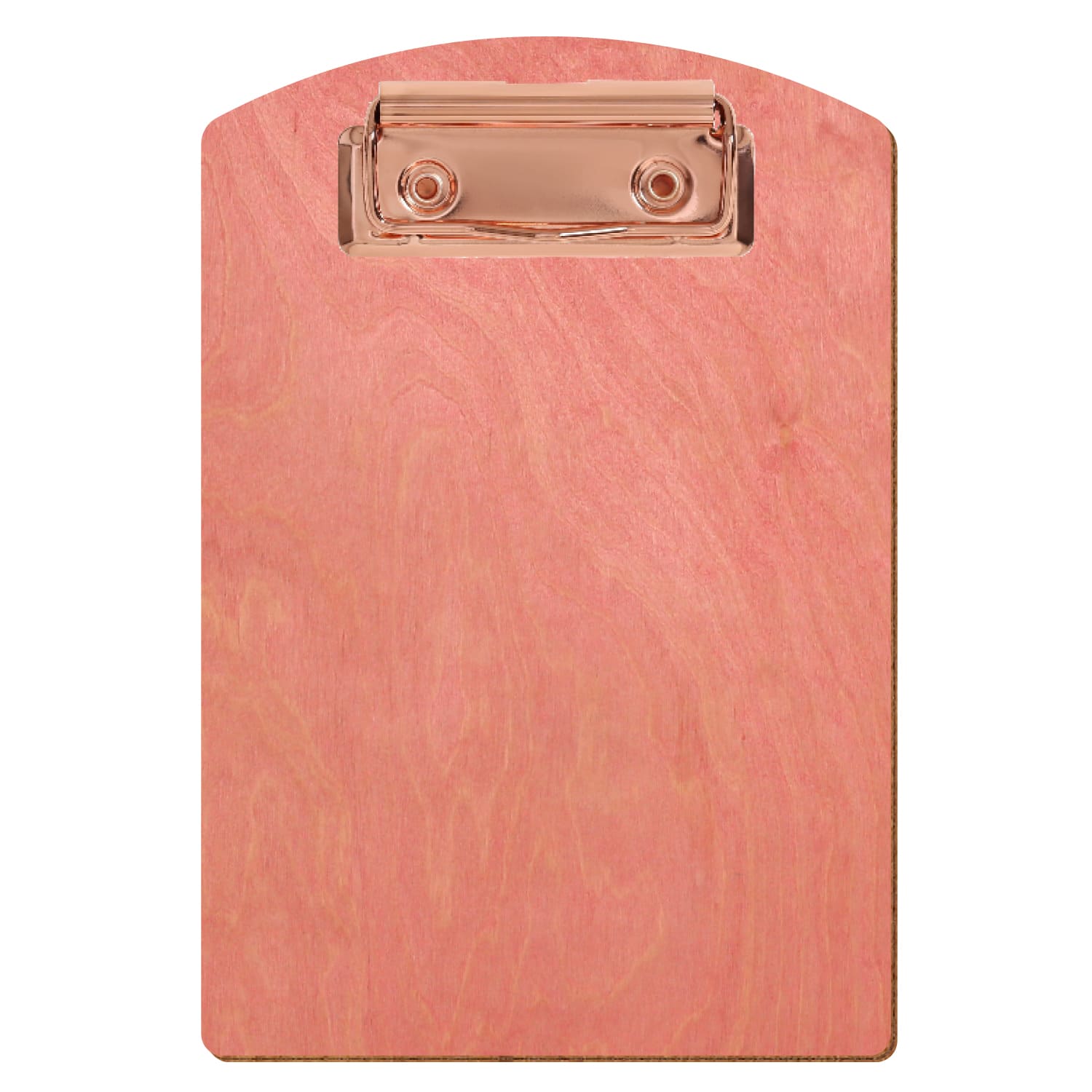 Klemmbrett Segmentform Rosa A6 hochkant Bügelklemme roségold
