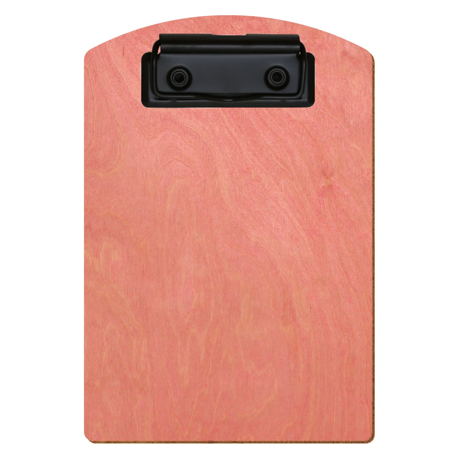 Klemmbrett Segmentform Rosa A6 hochkant Bügelklemme schwarz