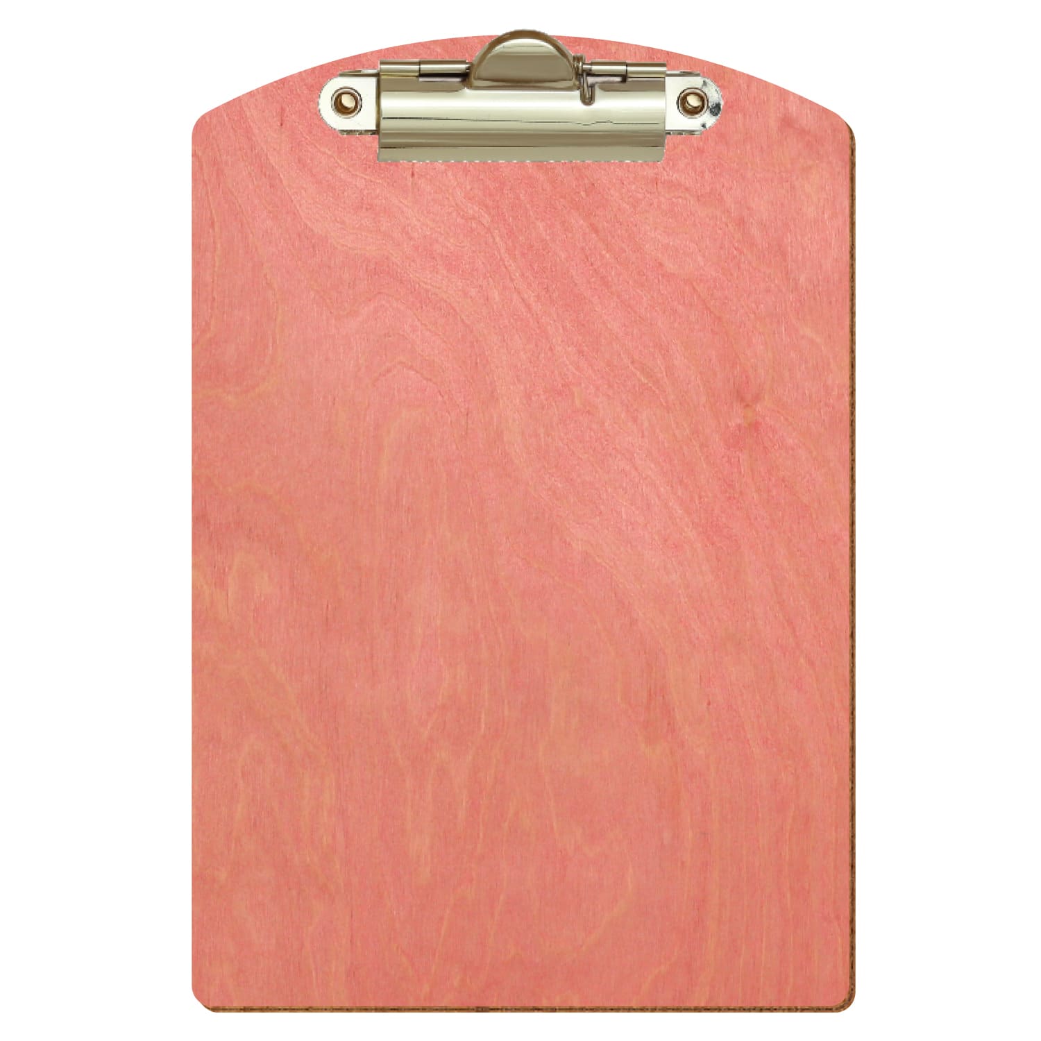 Klemmbrett Segmentform Rosa A6 hochkant Zahnklemme gold