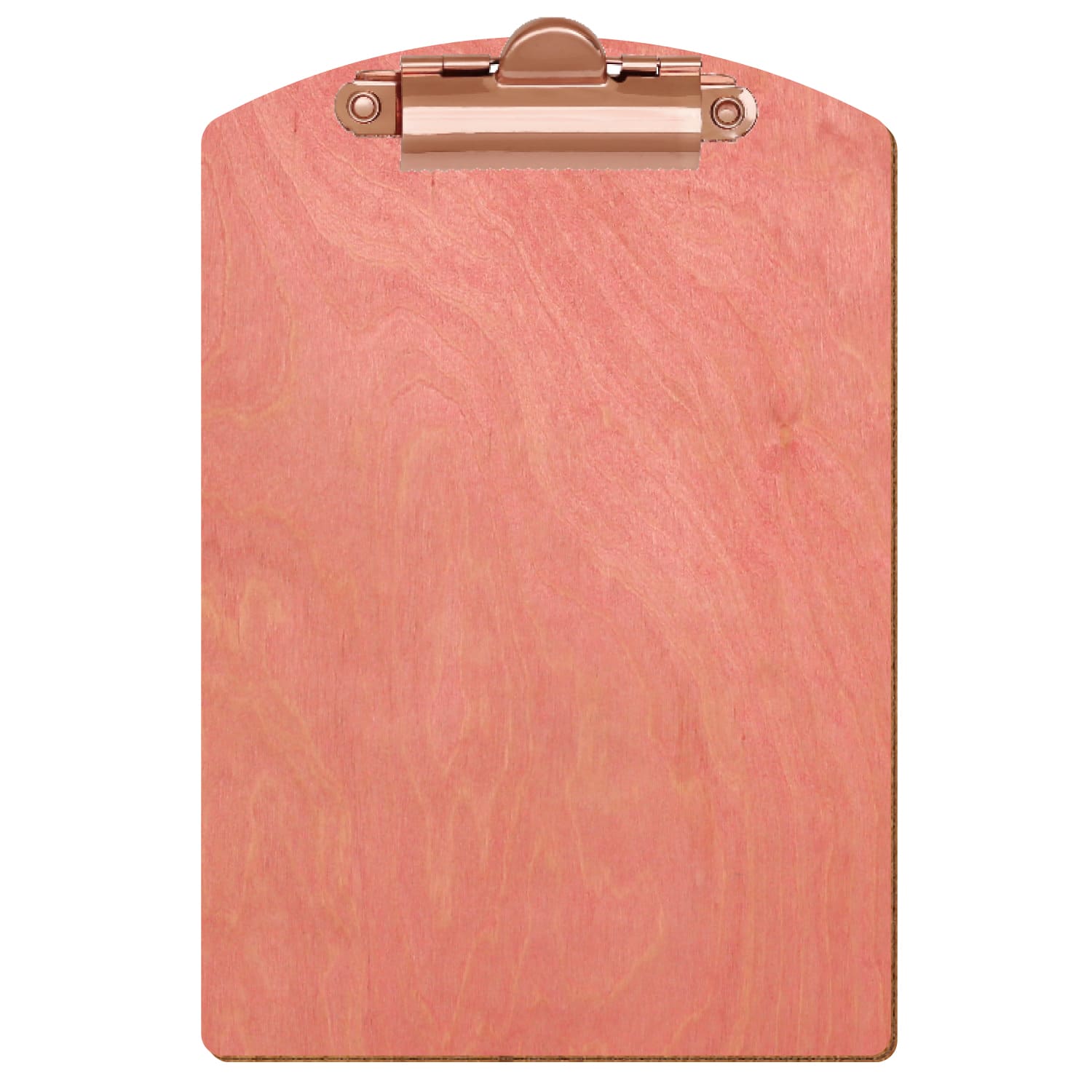 Klemmbrett Segmentform Rosa A6 hochkant Zahnklemme roségold