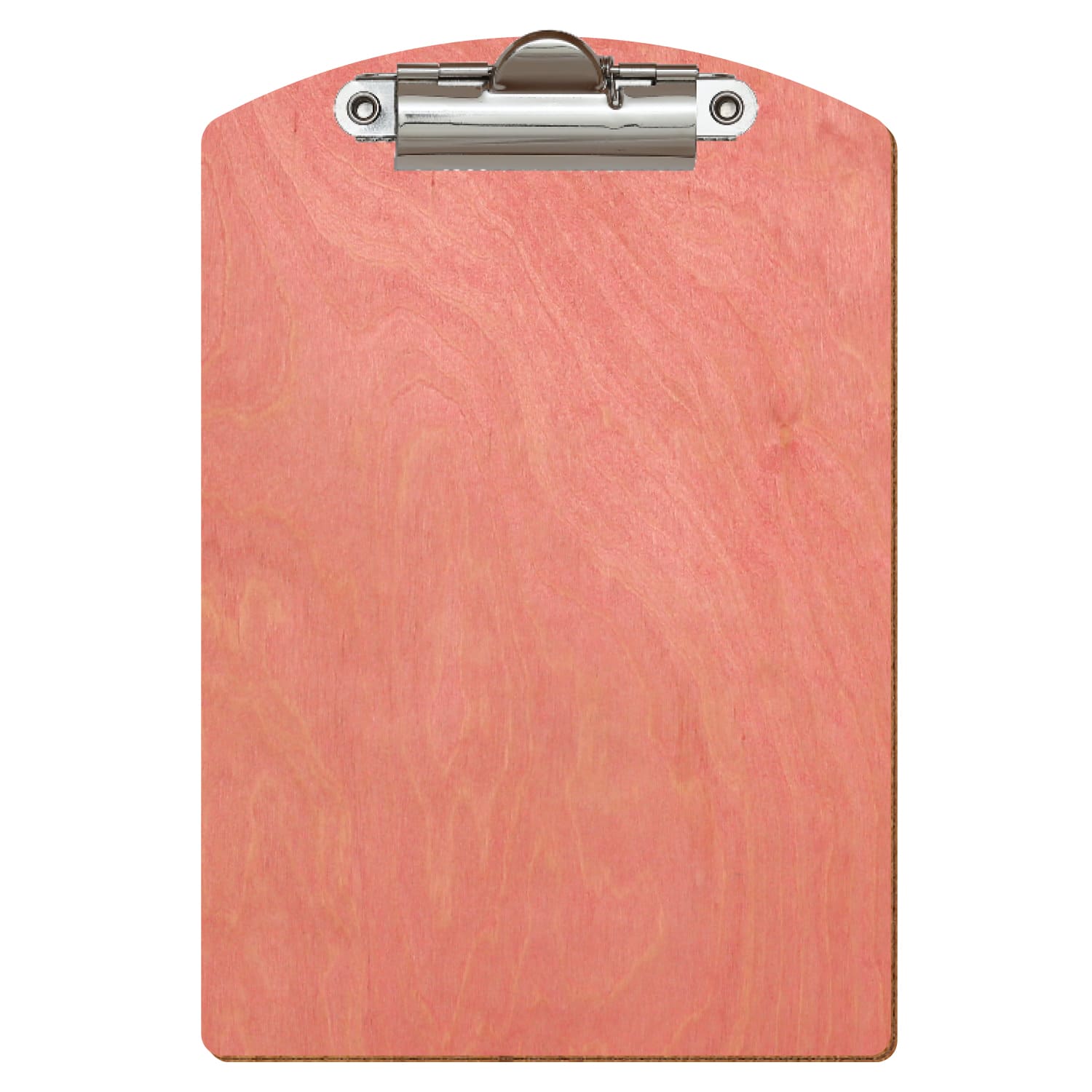 Klemmbrett Segmentform Rosa A6 hochkant Zahnklemme silber