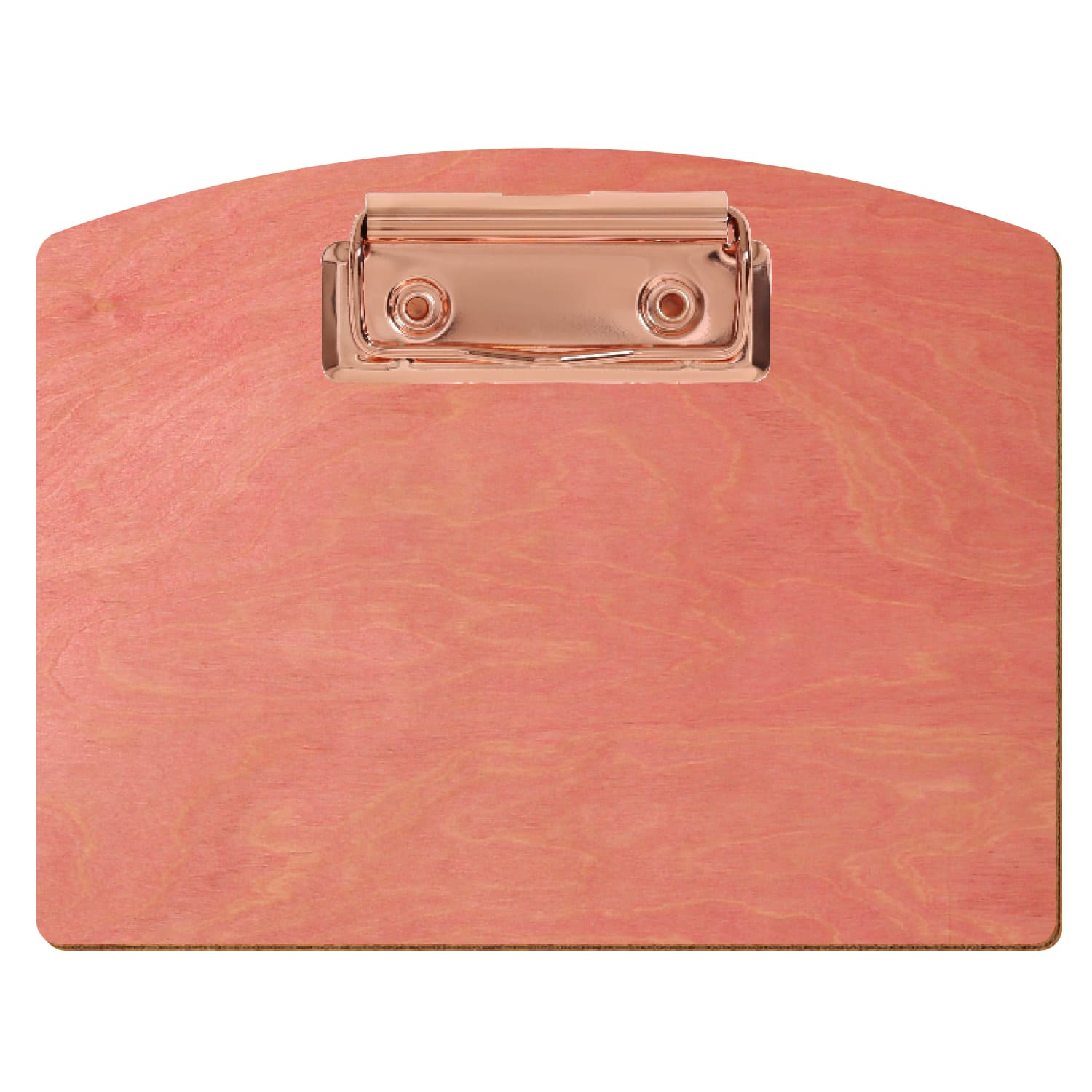 Klemmbrett Segmentform Rosa A6 querkant Bügelklemme roségold