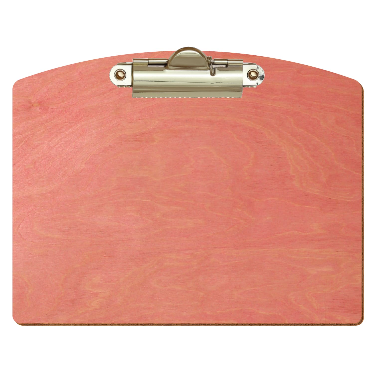Klemmbrett Segmentform Rosa A6 querkant Zahnklemme gold