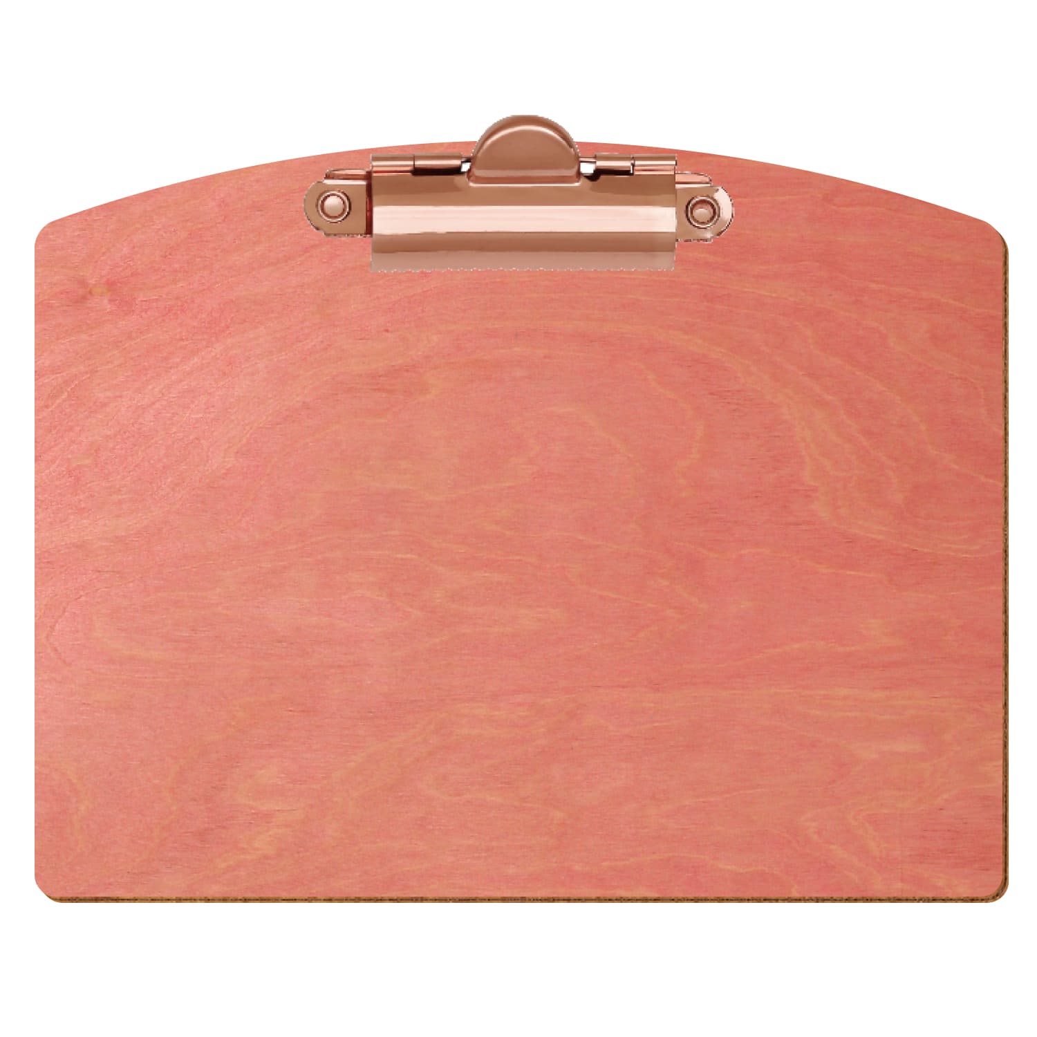 Klemmbrett Segmentform Rosa A6 querkant Zahnklemme roségold