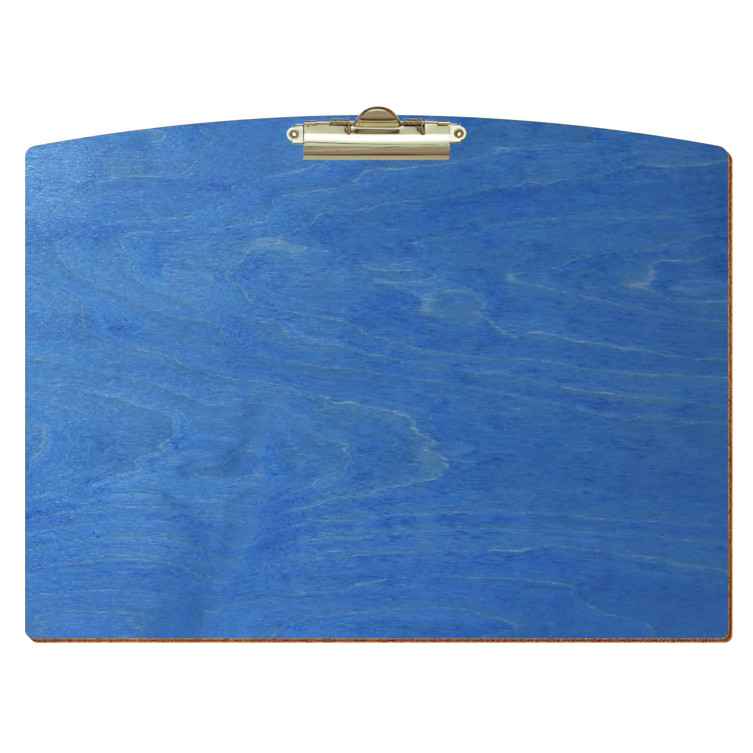 Klemmbrett Segmentform Kornblumenblau A3 querkant Zahnklemme gold