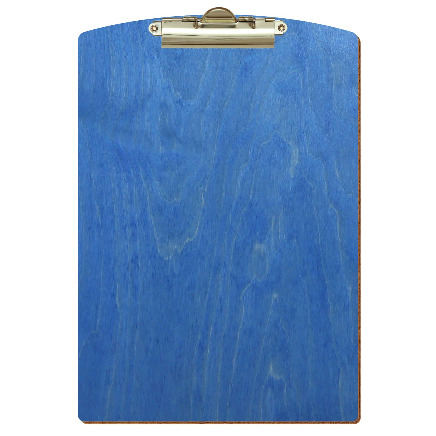 Klemmbrett Segmentform Kornblumenblau A4 hochkant Zahnklemme gold