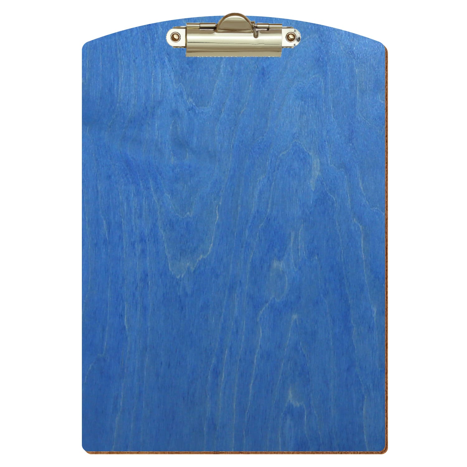 Klemmbrett Segmentform Kornblumenblau A5 hochkant Zahnklemme gold