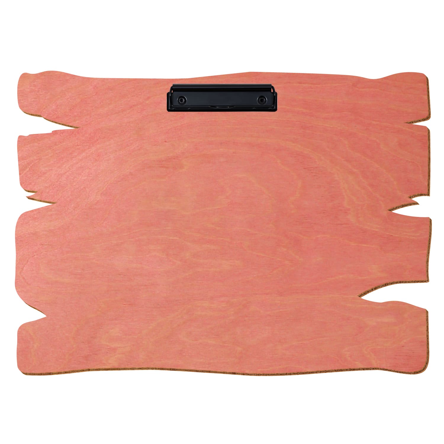 Klemmbrett Holzbrettform Rosa A3 querkant Bügelklemme schwarz