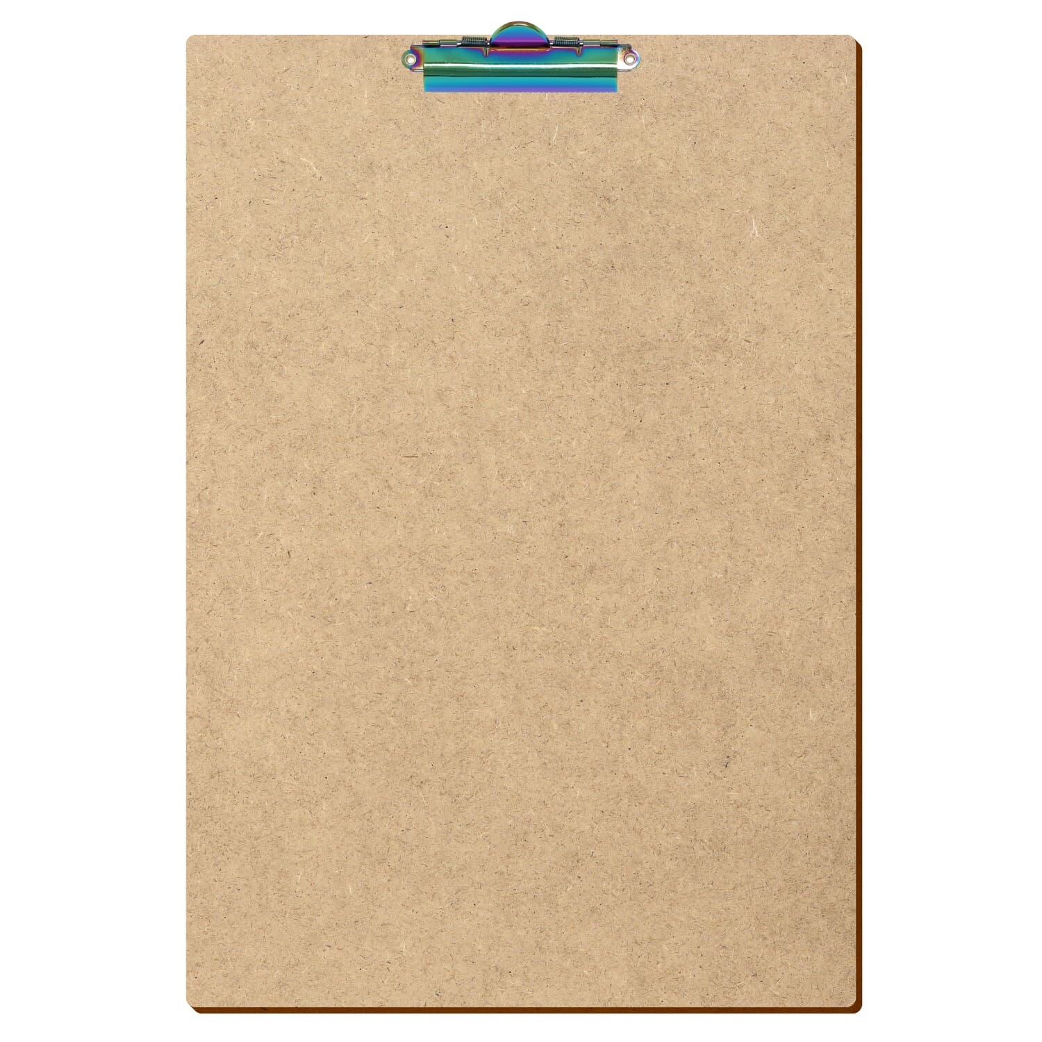 Klemmbrett Standardform HDF A3 hochkant Zahnklemme Regenbogen