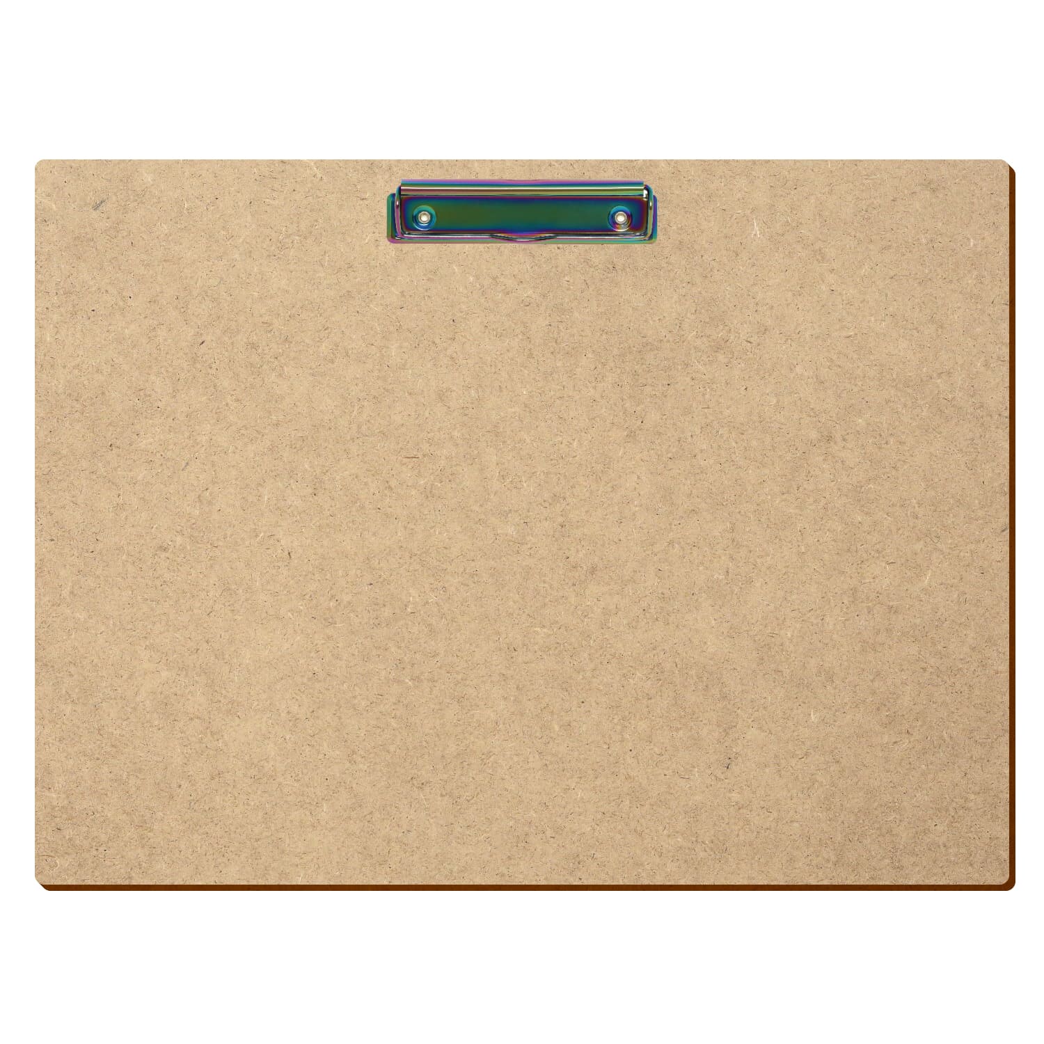 Klemmbrett Standardform HDF A3 querkant Bügelklemme Regenbogen