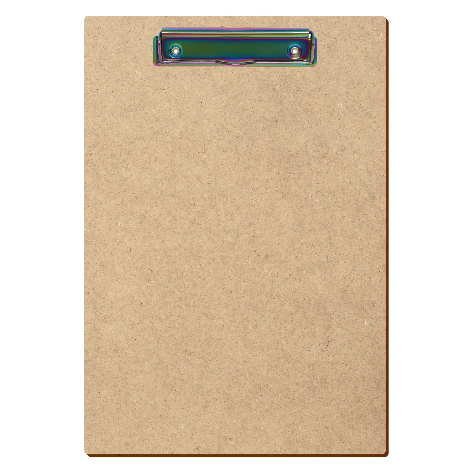 Klemmbrett Standardform HDF A4 hochkant Bügelklemme Regenbogen
