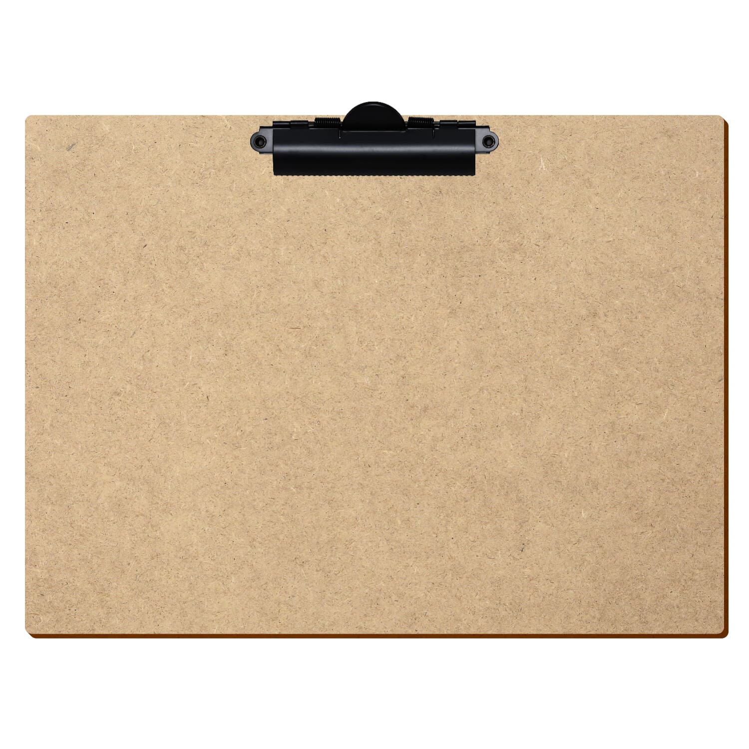 Klemmbrett Standardform HDF A4 querkant Zahnklemme schwarz
