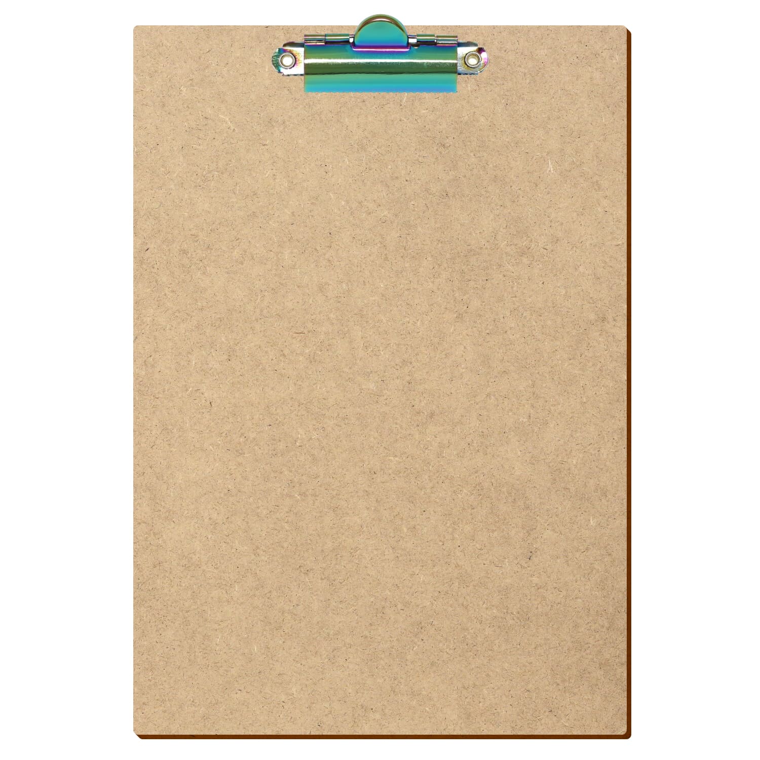 Klemmbrett Standardform HDF A5 hochkant Zahnklemme Regenbogen