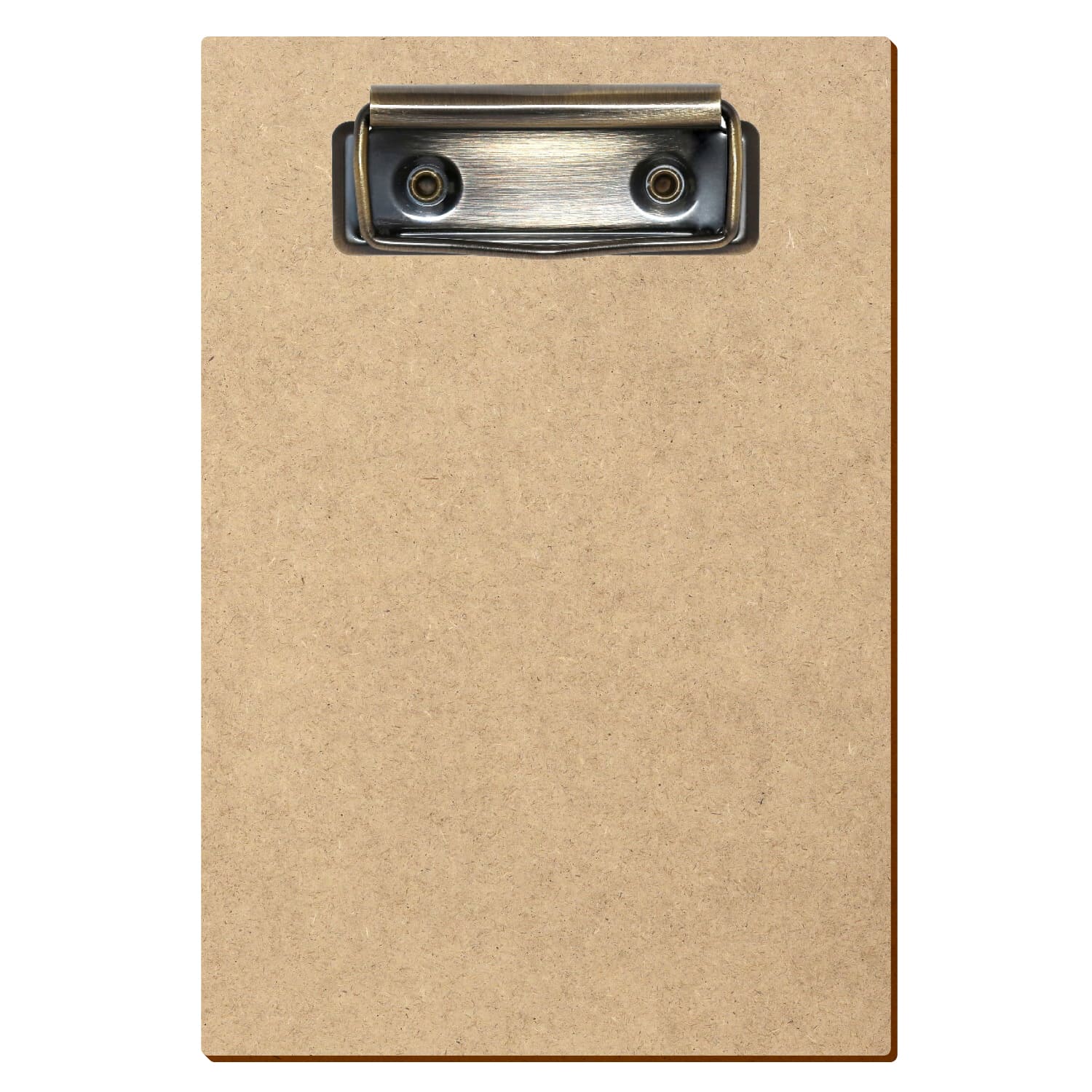 Klemmbrett Standardform HDF A6 hochkant Bügelklemme antik
