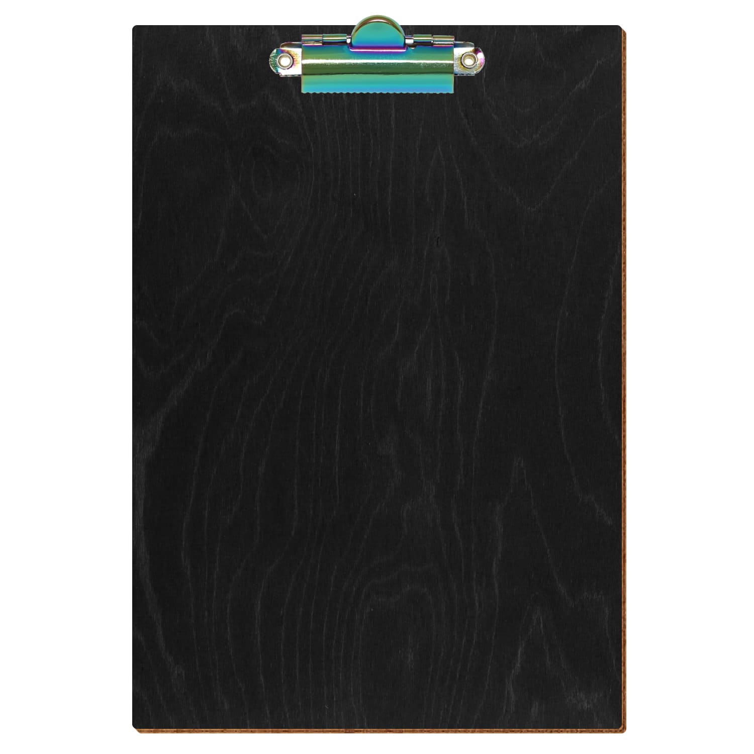 Klemmbrett Standardform Anthrazit A5 hochkant Zahnklemme Regenbogen