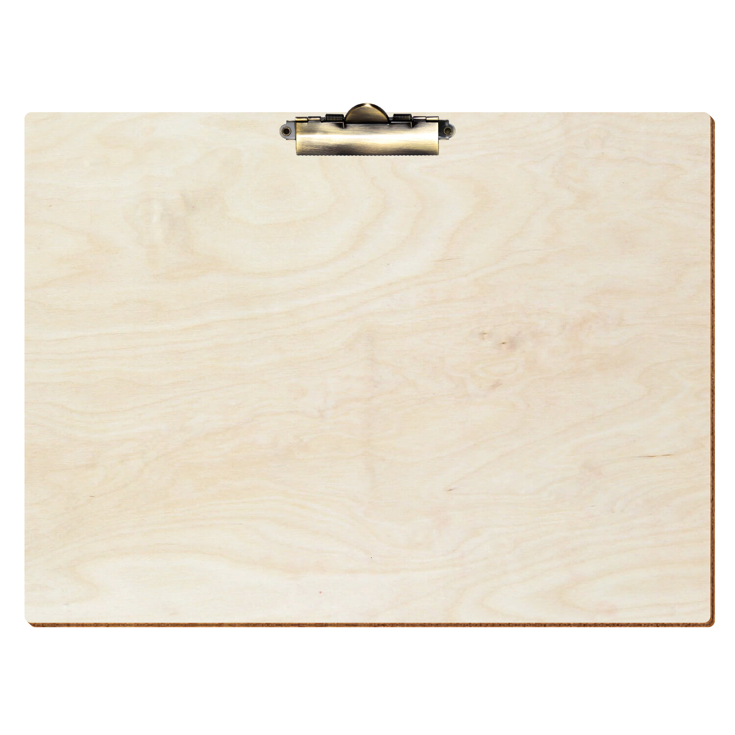 Klemmbrett Standardform Birke natur A3 querkant Zahnklemme antik