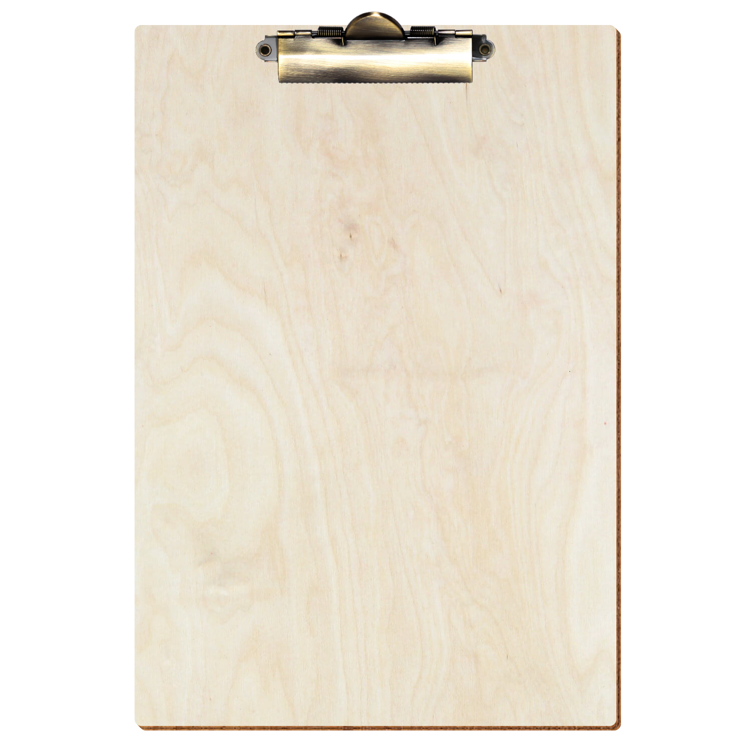 Klemmbrett Standardform Birke natur A4 hochkant Zahnklemme antik